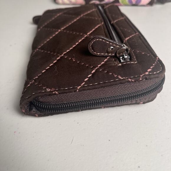 Vera Bradley Wallet Lot CheckBook Cover Pink Elephant Purple Punch Brown Quilted - Picture 5 of 16